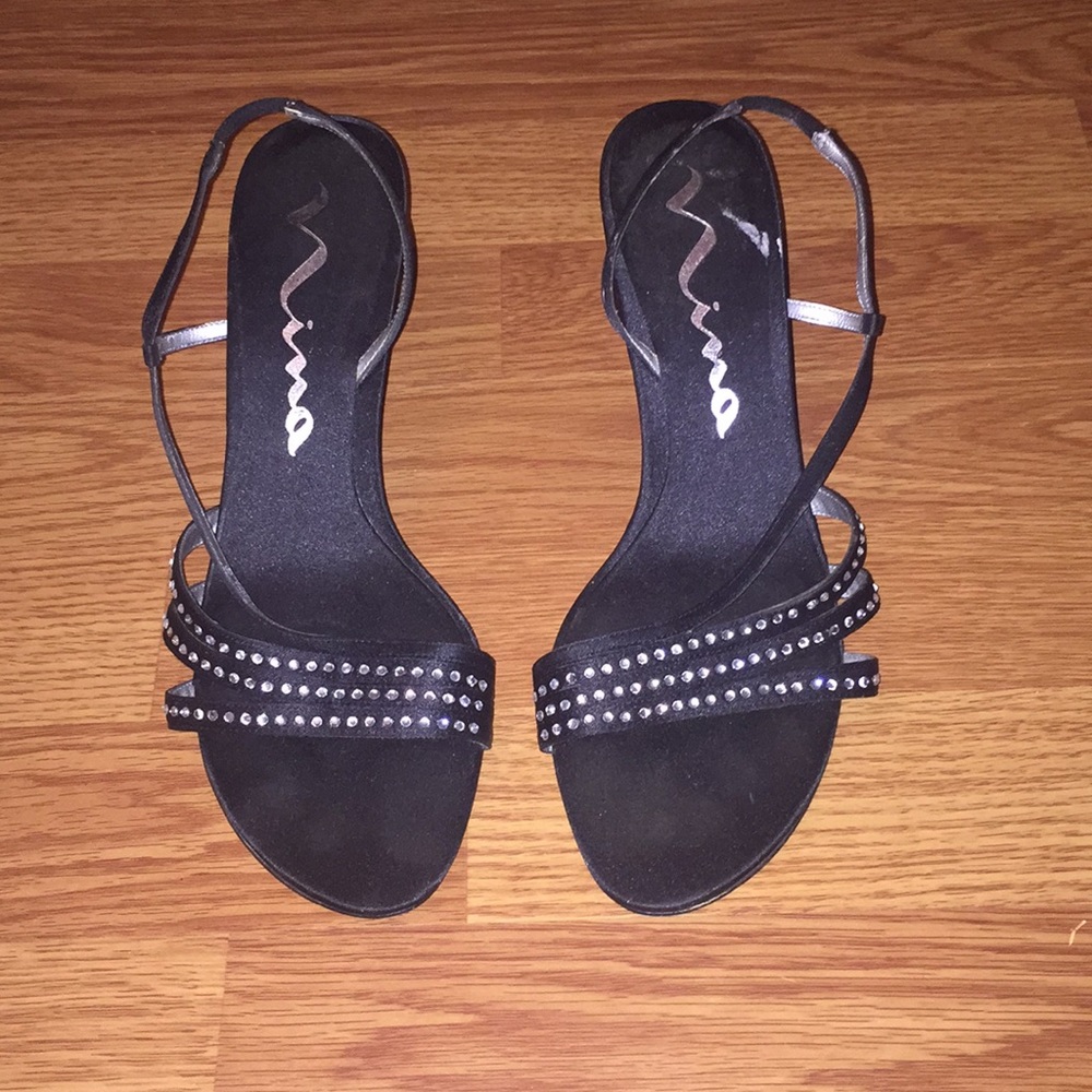 Fancy black heels